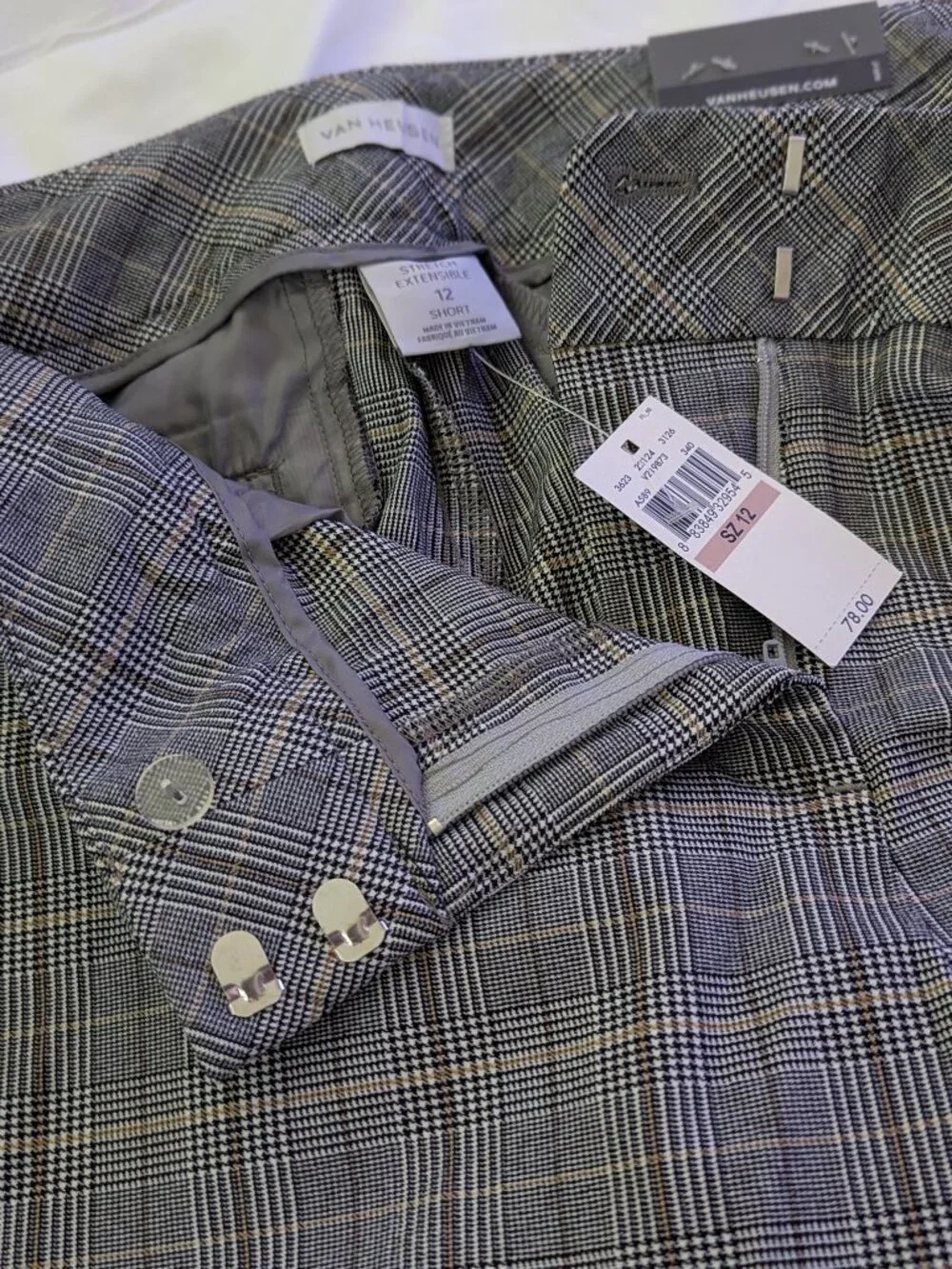 NWT Van Heusen Women's Classic Fit Dress Pants Size 12S - Picture 4 of 5